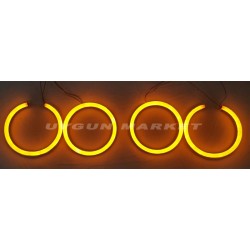 BMW E90 Angel , Turuncu , bmw e90 Turuncu far içi halka , e90 angel seti, bmw angel far , bmw angel halka