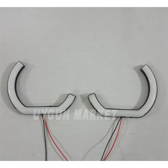 L Tipi Angel Halka Beyaz 135mm Cotton Angel 2 Adet , far içi halka , pamuk angel , Universal