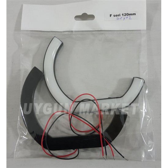 L Tipi Angel Halka Beyaz 120mm Cotton Angel 2 Adet , far içi halka , pamuk angel , Universal