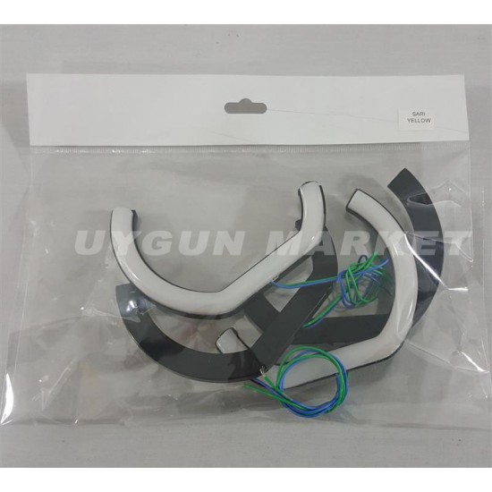 L Tipi Angel Halka Turuncu 120mm Cotton Angel 4 Adet , far içi halka , pamuk angel , Universal