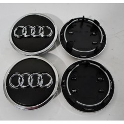 AUDİ Jant Göbeği Siyah renk 69mm / 58mm , 4B0601170A , AUDİ Jant Kapağı 6.9cm Sticker Baskı Değildir