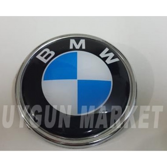 BMW E34 Bagaj Arması  8.2cm, Mavi , BMW E34 Bagaj Logosu , bmw logo