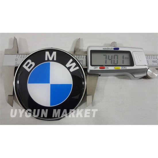 BMW Motorsiklet Arması 74mm, BMW Motorsiklet Logosu, BMW Motor Depo Arma, BMW Motor Deposu Logosu