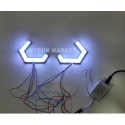 J Tipi RGB Angel, 120mm , 2 Adet , J Tipi Uzaktan Kumandalı RGB Angel 2li