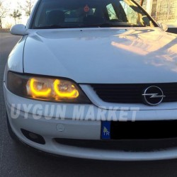 L Tipi Angel Halka Turuncu 100mm Cotton Angel 2 Adet , far içi halka , pamuk angel , Universal