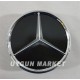 Mercedes Jant Göbeği 7.5CM , 4 Adet , Siyah Yıldız , Mercedes Jant Kapağı , Krom Kaplama