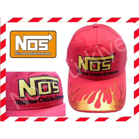 NOS Önü Alevli Kırmızı Şapka , Nos Şapka , HIZLI VE ÖFKELİ