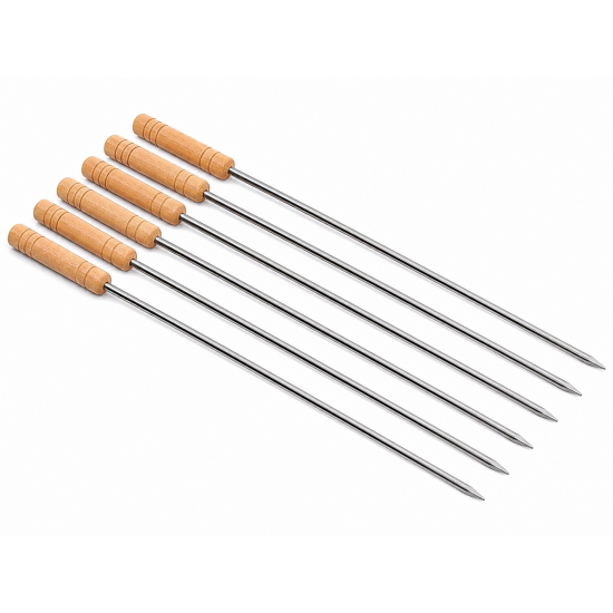 6'lı Ahşap Barbekü Şişi 40 cm – Mangal, Kebap ve Izgara İçin Doğal Ahşap Şiş Kebap Şişi 6'lı Ahşap Barbekü Şişi 40 cm – Mangal, Kebap ve Izgara İçin Doğal Ahşap Şiş Kebap Şişi