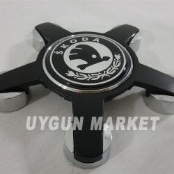 SKODA 5 Kol Jant Göbeği 135mm, Siyah 1 Tane Fiyatı , 4F0601165N , SKODA 5 Kol Jant Kapağı 135mm 1 Adet, skoda jant göbeği