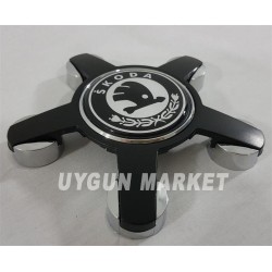 SKODA 5 Kol Jant Göbeği 135mm, Siyah 1 Tane Fiyatı , 4F0601165N , SKODA 5 Kol Jant Kapağı 135mm 1 Adet, skoda jant göbeği