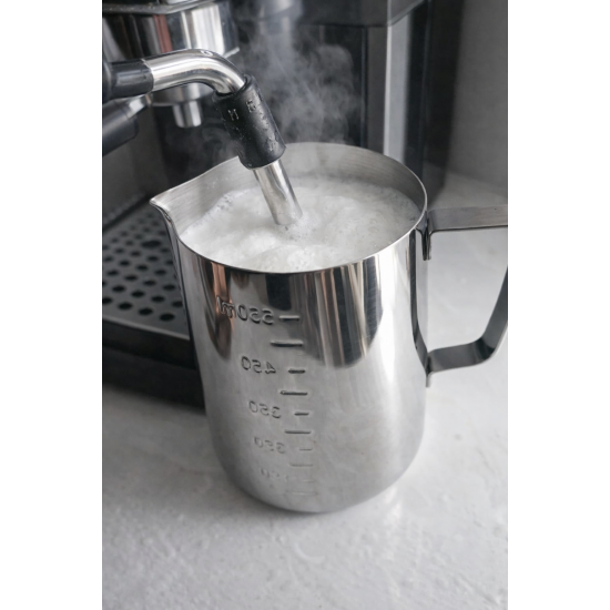304 Çelik 600 ml Kahve Süt Köpürtme Potu Pitcher Latte Art Sütlük Sos Krema Sürahisi