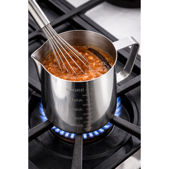 304 Çelik 600 ml Kahve Süt Köpürtme Potu Pitcher Latte Art Sütlük Sos Krema Sürahisi