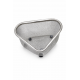 Lavabo İçi Süzgeci Üçgen Paslanmaz Çelik Süzgeç 18x12x12 cm Mutfak Atık ve Meyve Sebze Süzme Sepeti