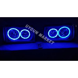 Tofaş Ayfar RGB Angel Far , 16 Renkli Kumandalı , Tofaş angel Far , Tofaş O Tipi RGB Angel Kuamandalı