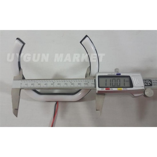 U Tipi Tofaş Angel Far, 2 Adet Beyaz , U Tipi Cotton Angel Halka Seti 135mm , Orjinal Far Angel