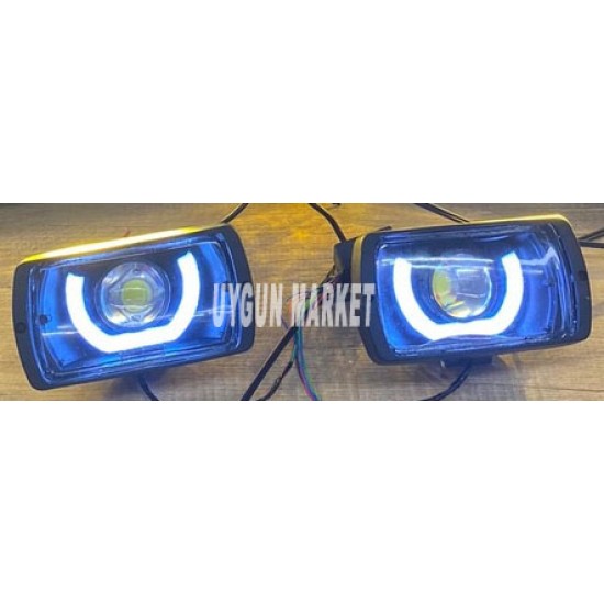 Tofaş Sis Angel Far Halka Beyaz 2 Adet U Tipi 100mm , Angel Sis Farı , pamuk angel , U Tipi cotton angel