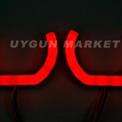 Tofaş Sis Angel Halkası, 2 Adet, Sis Cotton RGB Angel Halka, 16 Renkli Uzaktan Kumandalı U Tipi Tofaş Sis Angel Halkası, 2 Adet, Sis Cotton RGB Angel Halka, 16 Renkli Uzaktan Kumandalı U Tipi